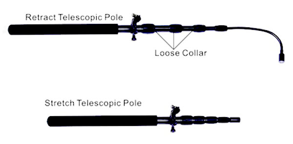 Retract Telescope Pole Retract Telescope Pole