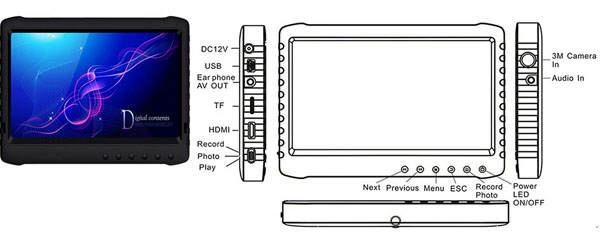 TVS-360WP 7 Inch Monitor TVS-360WP 7 Inch Monitor